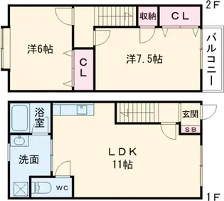 プチ・シャンプルいずみ2の間取り