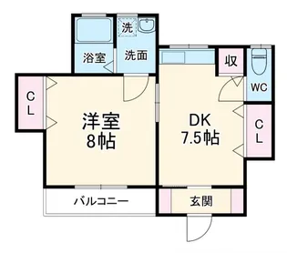 メゾン ヤマダ【1階】の間取り