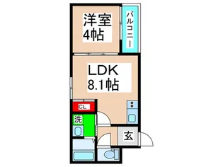 F asecia Caro【3階】の間取り