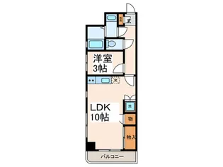 プログレスイイダ【3階】の間取り