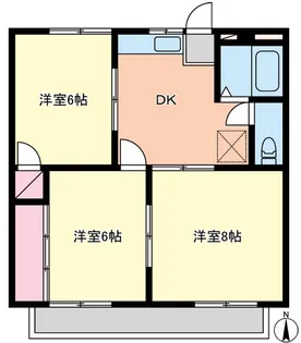 ザ・スクエア【2階】の間取り