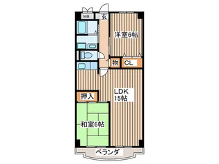 サンヒルズ青山【3階】の間取り