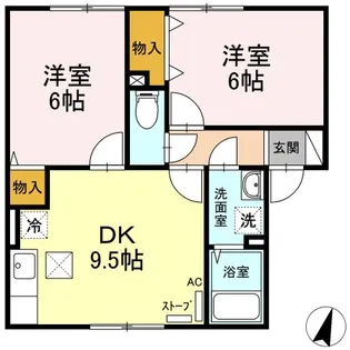 セジュール今【1階】の間取り