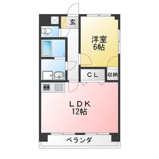 Belle Ville 丸之内【1階】の間取り