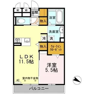 メルベーユ【3階】の間取り