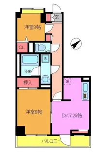 ウィンシティ本八幡【3階】の間取り