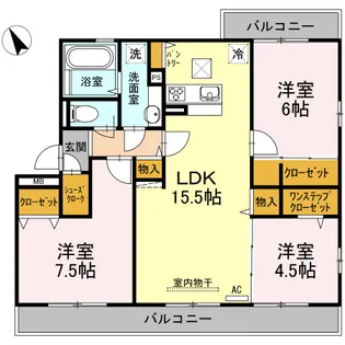 トルトゥーガ C【1階】の間取り