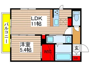リシェスみどり台【1階】の間取り