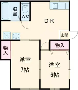 コーポ里住【2階】の間取り