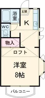 パシフィックオーシャンパートII【2階】の間取り