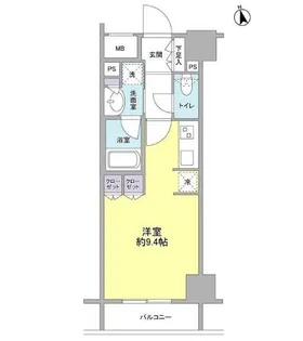 コンフォリア新宿御苑II【4階】の間取り