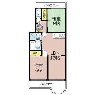第6関口ハイツ【1階】の間取り