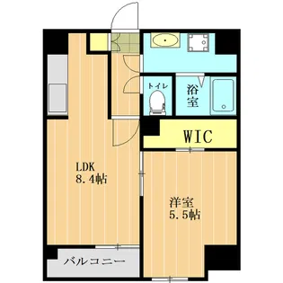 SG2‐HONJYO【8階】の間取り