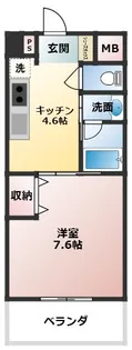 てだこ駅前マンション【4階】の間取り