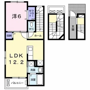 ブラウニー・静徳【3階】の間取り