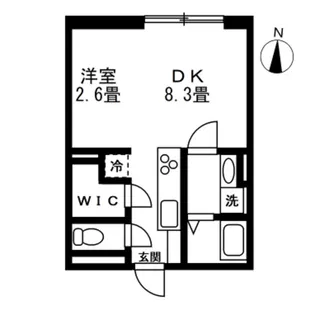 門仲レーベル【2階】の間取り