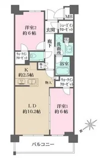 PARKGRACE荻窪【3階】の間取り