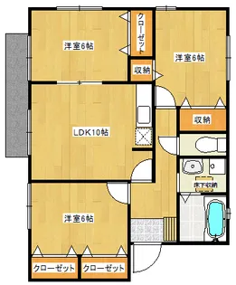 セピアコート石橋【2階】の間取り