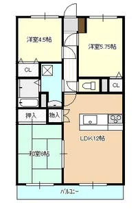 茨城県土浦市小松1【マンション】の間取り
