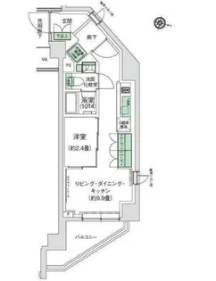 スタイリオ三軒茶屋【2階】の間取り