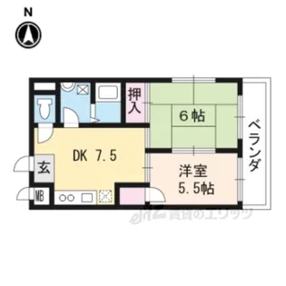 沢町ハイツ【2階】の間取り