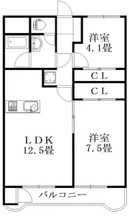 第3三宅ビル【4階】の間取り