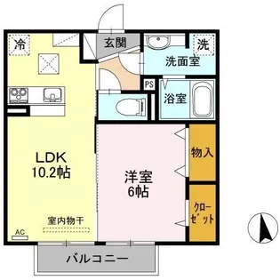 エスペランス【1階】の間取り