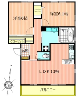 コルベイユ【1階】の間取り