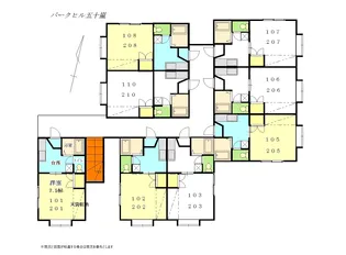 パークヒル五十嵐【2階】の間取り