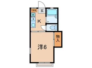 ガ-デンハイツ大谷【1階】の間取り