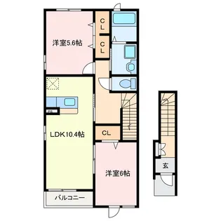 サニーヒルズM・M【2階】の間取り