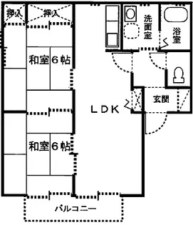 ボヌールTAKA A【1階】の間取り