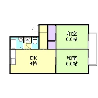 グレース松江【2階】の間取り