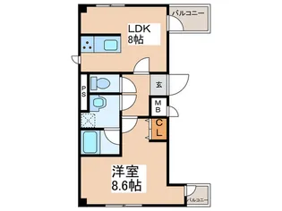 T・mission IN OSAKA FRONT【2階】の間取り