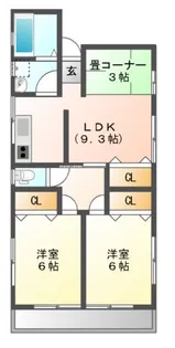 パークハイム南本庄【2階】の間取り