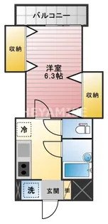 プチメゾン天満【2階】の間取り
