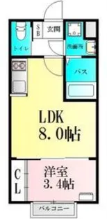 カーサ・ラヴァンドII【2階】の間取り