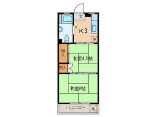 ハイム大竹【2階】の間取り
