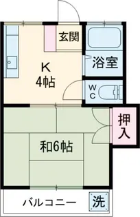 第3スミレコーポ【1階】の間取り