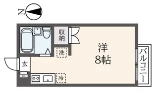 ミルテ上北沢【1階】の間取り