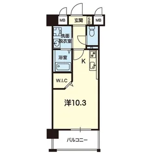 CHAINON春日WEST【4階】の間取り