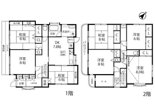 神奈川県川崎市麻生区上麻生4【一戸建】の間取り