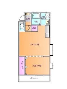 1LDKの間取り画像