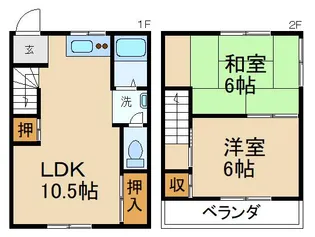 高地ハイツ【1階】の間取り