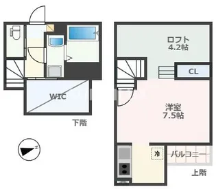 ADC熊本駅南パッソ【2階】の間取り