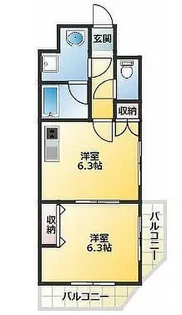 ロイヤルスクエア【2階】の間取り