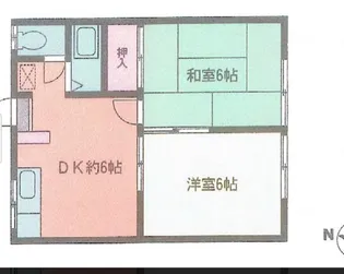 エステ-トピアかねこ【1階】の間取り