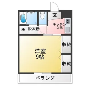 エスコート三陽【2階】の間取り