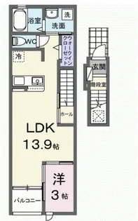 フォルトゥーナ【2階】の間取り
