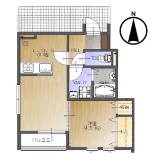 福島県郡山市富久山町久保田字下河原【アパート】の間取り